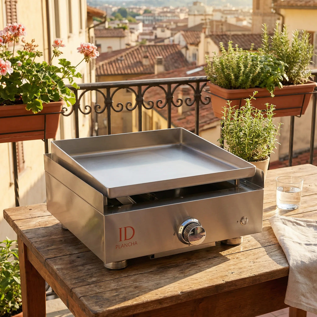 Plancha gaz inox 1 feu – 2 à 4 personnes | ID Plancha