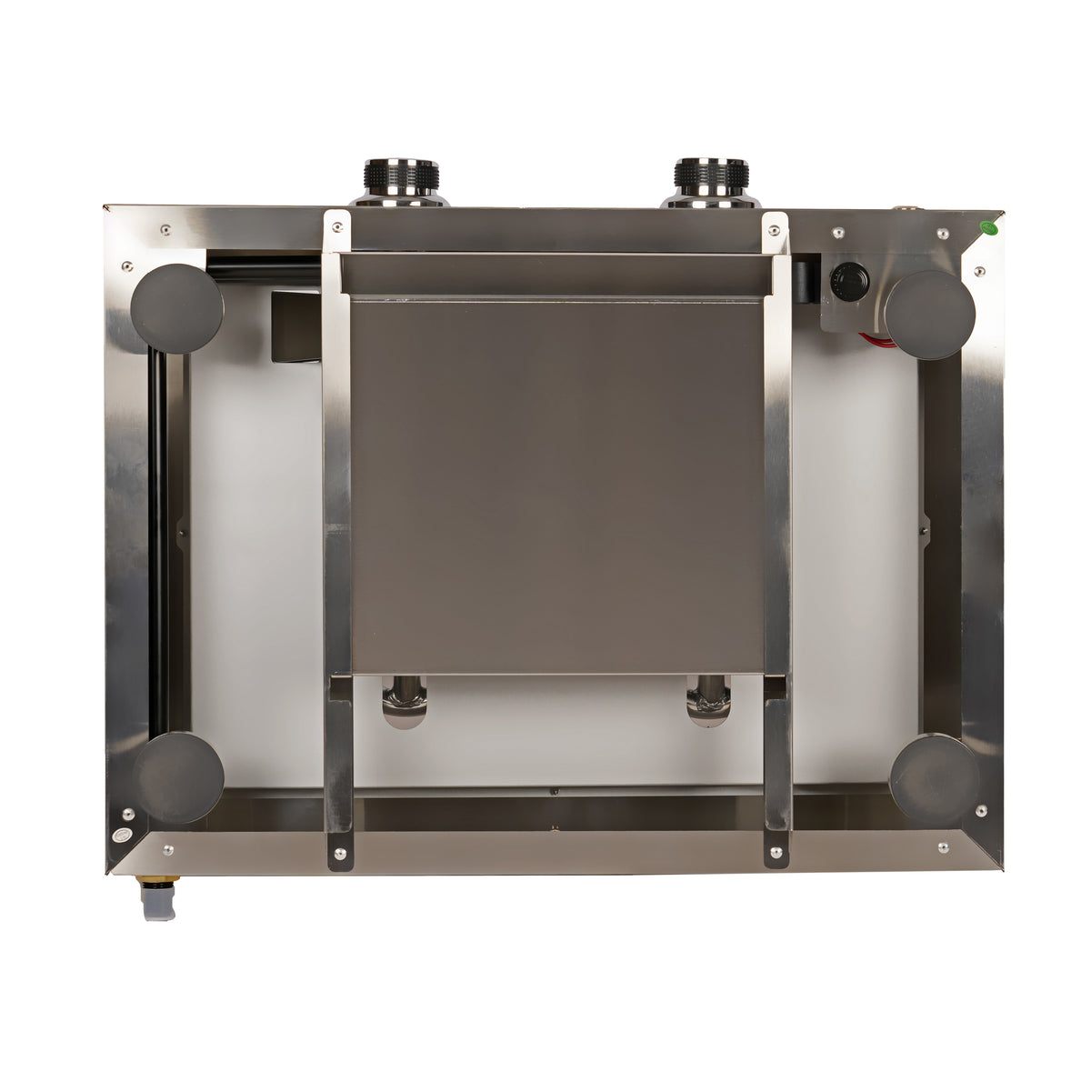 Plancha gaz inox 2 feux – 4 à 6 personnes | ID Plancha vue de dessous