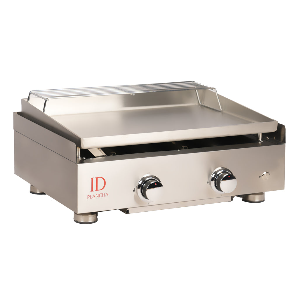 Plancha gaz inox 2 feux – 4 à 6 personnes | ID Plancha de profil