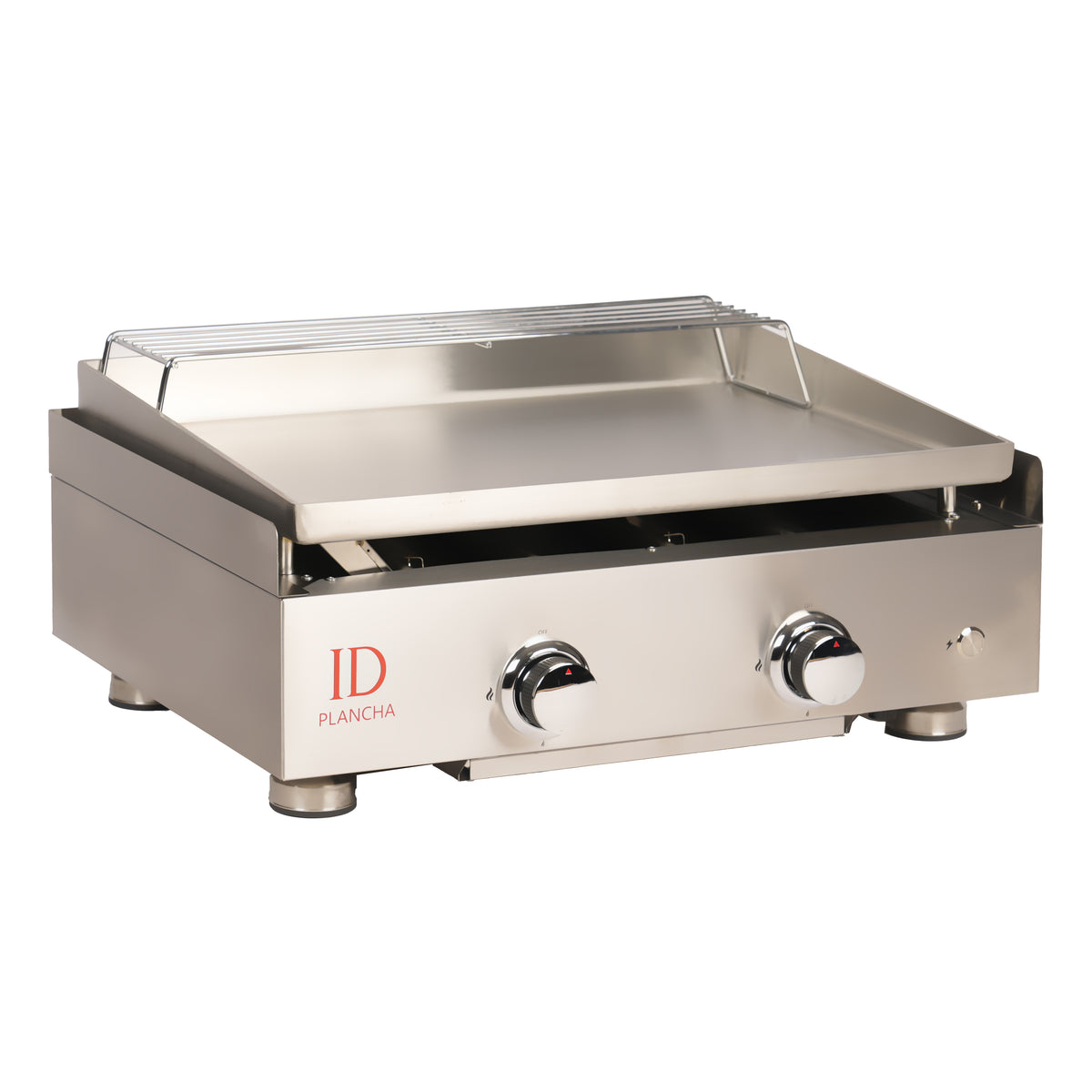 Plancha gaz inox 2 feux – 4 à 6 personnes | ID Plancha de profil