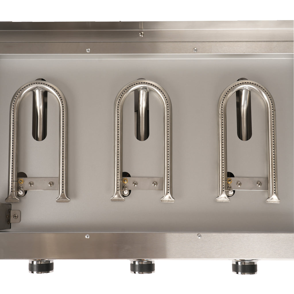 Plancha gaz inox 3 feux – + de 10 personnes | ID Plancha bruleurs inox