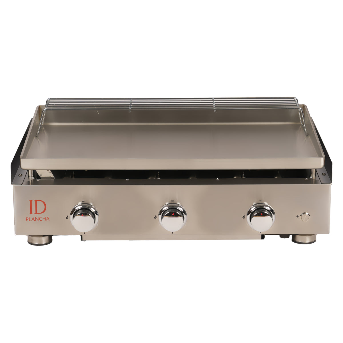 Plancha gaz inox 3 feux – + de 10 personnes | ID Plancha face