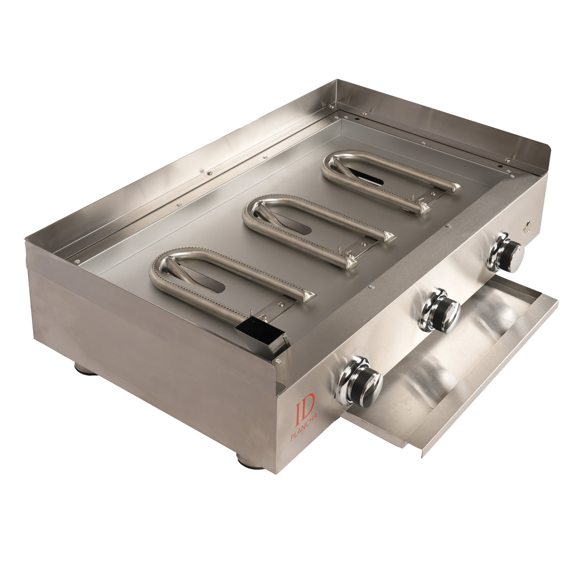 Plancha gaz inox 3 feux – + de 10 personnes | ID Plancha intérieur
